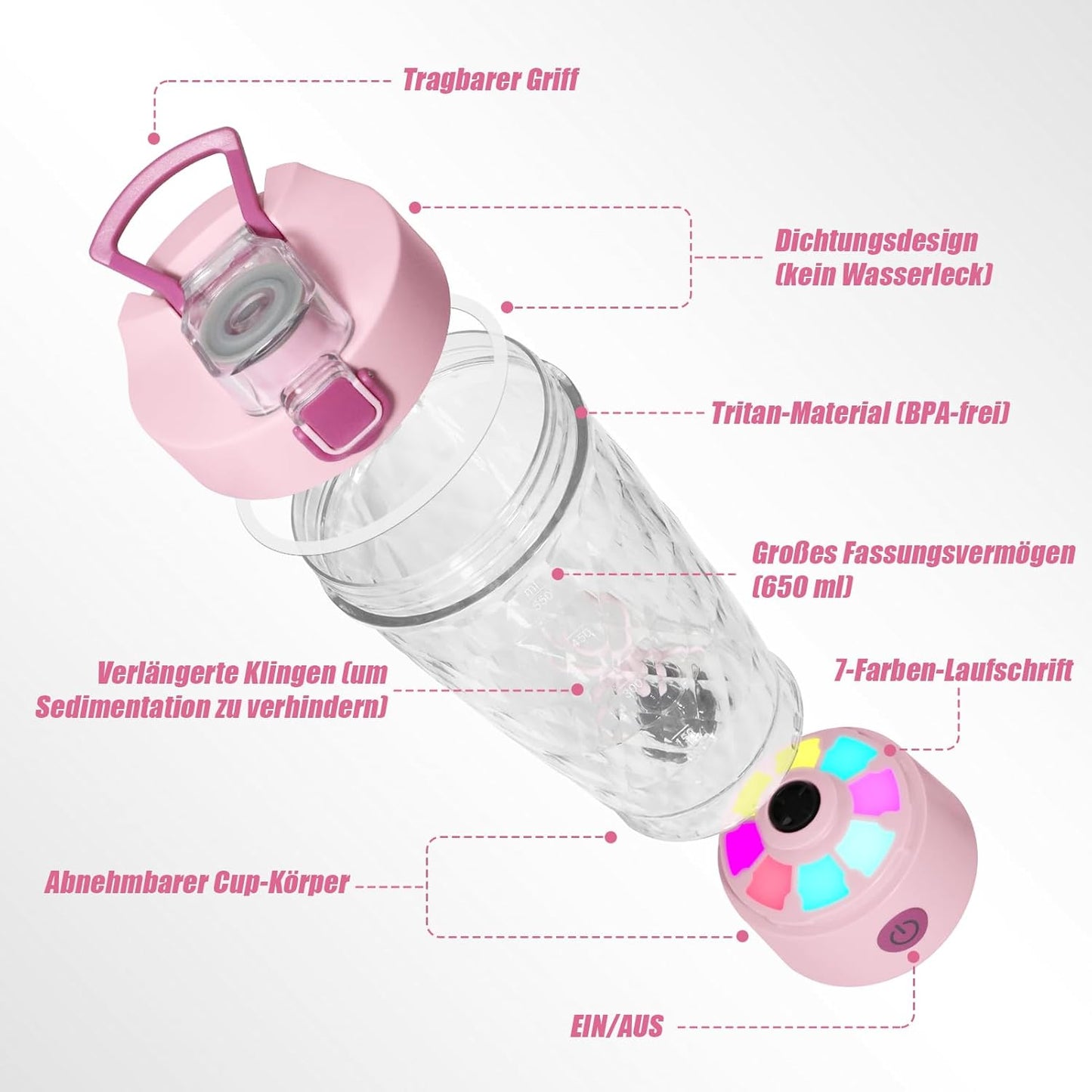 Risouu - Protein-Shake Mixer 650ml